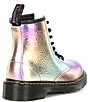 Color:Rainbow Multi - Image 2 - Girls' 1460 Crinkle Metallic Leather Combat Boots (Youth)