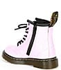 Color:Pale Pink Patent - Image 3 - Girls' 1460 Lace-Up Patent Leather Combat Boots (Infant)