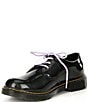 Color:Black - Image 4 - Girls' 1461 Softy T Heart Lace-Up Leather Oxfords (Youth)