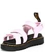 Color:Pirouette Pink - Image 4 - Girls' Klaire Leather Sandals (Toddler)