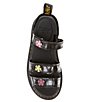 Color:Black Multi - Image 5 - Girls' Klaire Glitter Floral Sandals (Infant)