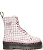 Dr. Martens Jadon Heart Gingham Leather Platform Boots - Image 2