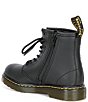 Color:Black - Image 3 - Kids' 1460 Softy T Leather Lace-Up Combat Boots (Toddler)