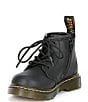 Color:Black - Image 4 - Kids' 1460 Softy T Leather Lace-Up Combat Boots (Infant)