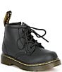 Color:Black - Image 1 - Kids' 1460 Softy T Leather Lace-Up Combat Boots (Infant)