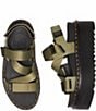 Color:Muted Olive - Image 6 - Kimber II Strappy Platform Sandals
