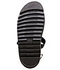 Color:Black - Image 6 - Kimber Webbing Strap Platform Dad Sandals
