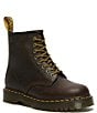 Color:Dark Brown - Image 1 - Women's 1460 Bex Crazy Horse Combat Boots