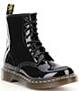 Color:Black - Image 1 - Women's 1460 Classic Patent Leather Combat Boots