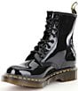 Color:Black - Image 4 - Women's 1460 Classic Patent Leather Combat Boots