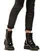 Color:Black - Image 5 - Women's 1460 Classic Patent Leather Combat Boots