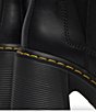Color:Black - Image 3 - Spence Sendel Leather Chelsea Block Heel Platform Booties
