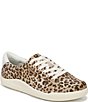 Dr. Scholl's Be Bright Leopard Print Canvas Low Profile Sneakers - Image 1