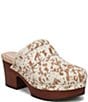 Dr. Scholl's Original Feels Calf Hair Studded Platform Clogs - Image 1