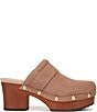 Dr. Scholl's Original Feels Suede Studded Platform Clogs - Image 2