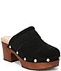 Dr. Scholl's Original Feels Suede Studded Platform Clogs - Image 1