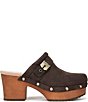 Dr. Scholl's Original Joy Suede Buckle Hardware Strap Platform Clogs - Image 2