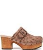 Dr. Scholl's Original Ranch Perforated Suede Buckle Strap Platform Clogs - Image 2