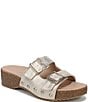 Dr. Scholl's Original Win Flex Leather Buckle Hardware Slide Sandals - Image 1
