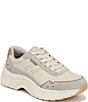 Dr. Scholl's Walk Longer Suede Lace Up Sneakers - Image 1