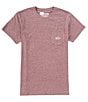 Color:Barn Red Light Heather - Image 2 - Blackout Badge Short Sleeve Graphic T-Shirt