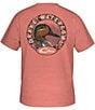 Color:Peach Echo Heather - Image 1 - Green Teal Circle Short Sleeve Pocket T-Shirt