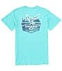 Color:Sea Blue Heather - Image 1 - Old School In Flight Pocket T-Shirt