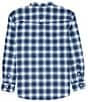 Color:Night Sky Navy - Image 2 - Performance Stretch Cinco Ranch Western Plaid Woven Shirt