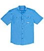 Color:Marina Blue - Image 1 - Short Sleeve Wingshooter Trey Woven Shirt