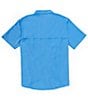Color:Marina Blue - Image 2 - Short Sleeve Wingshooter Trey Woven Shirt
