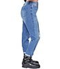 Color:Blue - Image 3 - Dream High Rise Patchwork Distressed Jeans