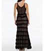 Color:Black/Nude - Image 2 - Beaded Sequin V-Neck Sleeveless Mermaid Gown