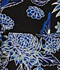 Color:Cobalt Multi - Image 3 - Embroidered Floral Sweetheart Neckline Sleeveless Midi Dress