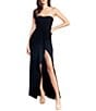 Color:Black - Image 1 - Kai Sweetheart Neck Sleeveless Wrap Skirt Maxi Dress
