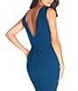 Color:Peacock Blue - Image 4 - Leighton Sleeveless Boat Neck Mermaid Gown