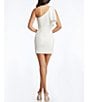 Color:White - Image 2 - Tiff Asymmetrical Neck Sleeveless Mini Dress