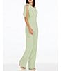 Color:Sage - Image 3 - Tiffany Asymmetrical One Shoulder Jumpsuit