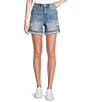 Driftwood Aria Daisy Bee Daze Stretch Denim Shorts, Color:Light Wash - Image 1