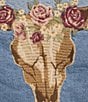 Color:Medium Wash - Image 4 - Mesa Rose Embroidered Stretch Denim Jacket