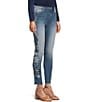 Color:Medium Wash - Image 4 - X Bluebell Fleur Jackie Floral Embroidered High Rise Skinny Jeans