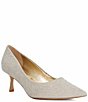 Dune London Achievable Pointed Toe Kitten Heel Pumps - Image 1