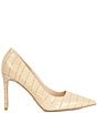Dune London Assured Croco Print Leather Pointed Toe Pumps - Image 2