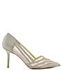 Color:Pewter - Image 2 - Axiss Glitter and Mesh Dress Pumps