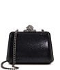 Dune London Become Embellished Embossed Faux Leather Clasp Clutch Bag, Color:Black - Image 1