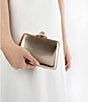 Dune London Become Embellished Faux Leather Clasp Clutch Bag, Color:Gold - Image 4