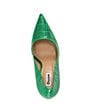 Color:Green - Image 4 - Bento Crocodile Embossed Leather Dress Pumps