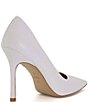 Color:White - Image 3 - Bento Snake Embossed Leather Dress Pumps