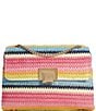 Color:Multi - Image 1 - Bondi Raffia Multi Colored Mini Crossbody Bag