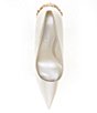 Color:Ivory Fabric - Image 5 - Boutique Satin Rhinestone Embellished Dress Pumps