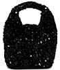 Color:Black - Image 2 - Brighten Sequin Top Handle Hobo Bag